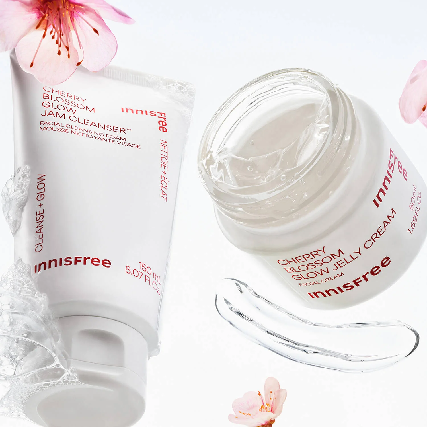 Innisfree Cherry Blossom Glow Jam Cleanser Mousse Nettoyante