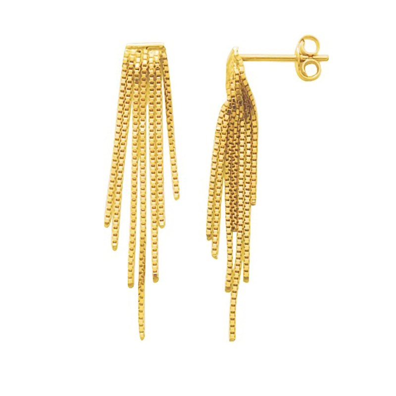 Boucles d'oreilles Femme pendantes - Or 18 Carats