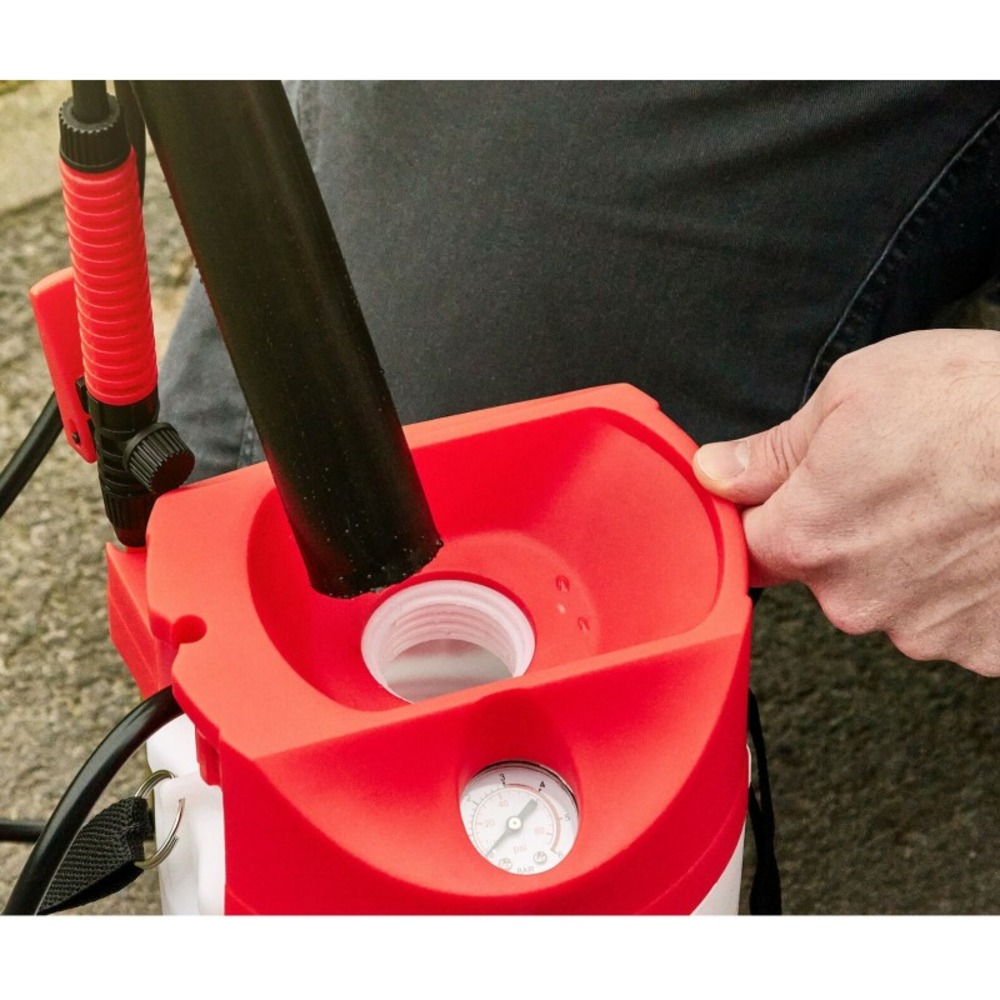 H 4500 pulvérisateur de liquides de jardin jusqu'à 3,0 bar tuyau 1,3m avec bandoulière