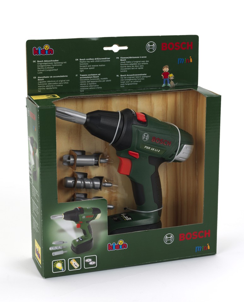 Bosch - stor skruemaskine med lys og lyd