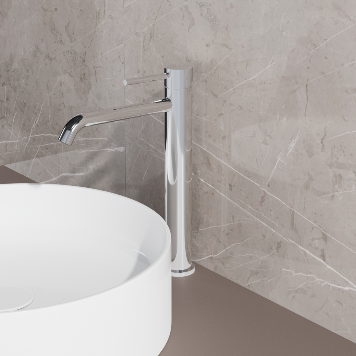 Best Design High End Chrome verhoogde wastafelkraan chroom