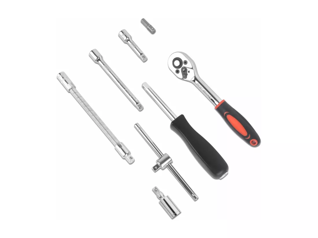 46pcs douilles d'entraînement métriques, avec boîte à outils, pour réparation automatique