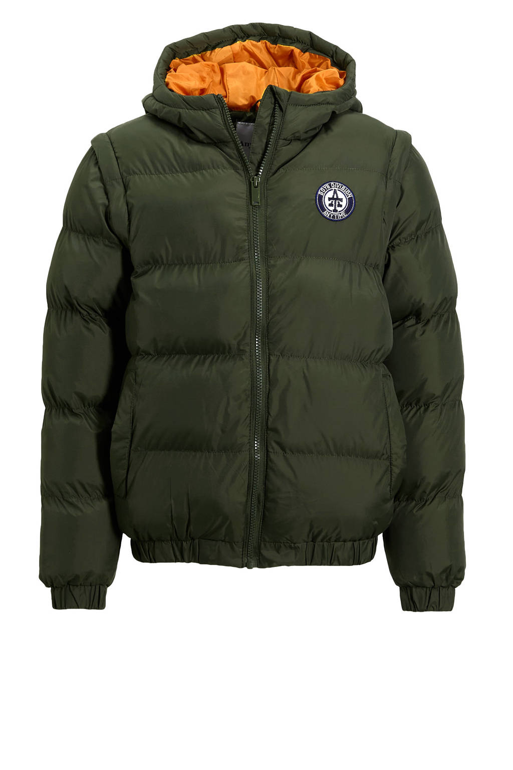 anytime 2 in 1 winterjas khaki