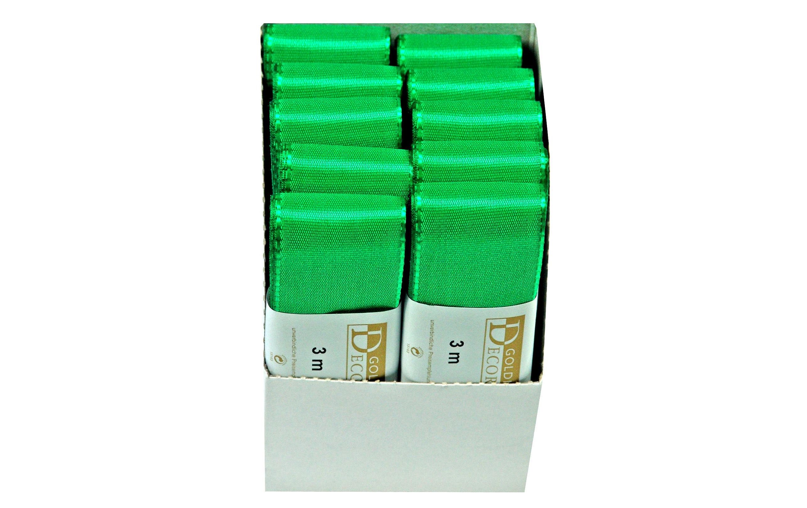 Textilband 40 mm x 3 m, Grün, 1 StückStoffband zum Verpacken von Geschenken