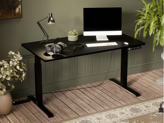 Table de travail réglable en hauteur Charlotte 195, Électrique|Réglable en hauteur, 72cm