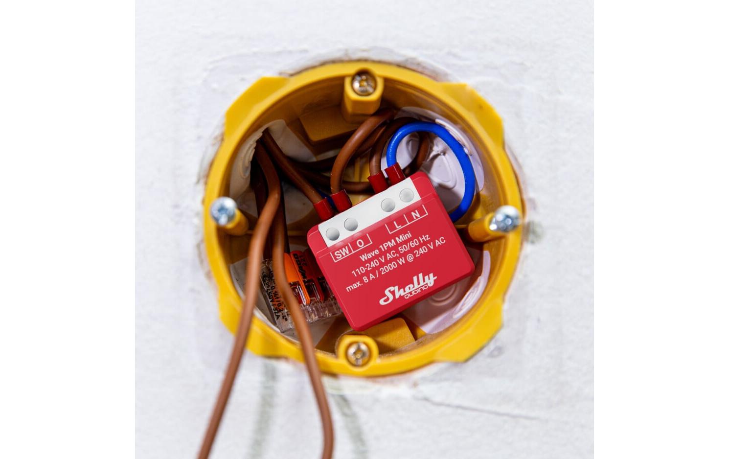 Smart Home Qubino Wave 1PM MiniSmarter Z-Wave-Schalter, 1 Kanal, 8 A, mit Leistungsmessung