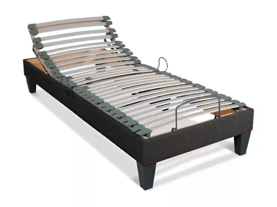 BELLECOUR LITERIE | Sommier électrique AMIRAL 70x200 cm | Lattes