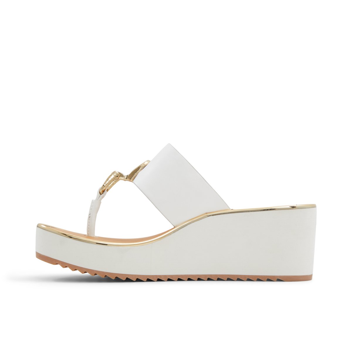 K STUDIO-Rosiyn-Tongs sandales - Talon compensé - Autre Blanc