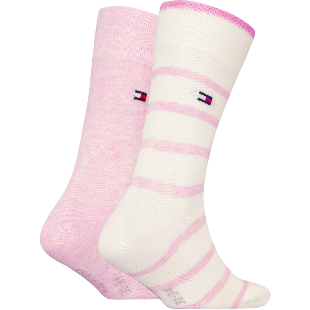 Køb Tommy Hilfiger Pink Th Kids Strømpe 2P Breton Stripe
