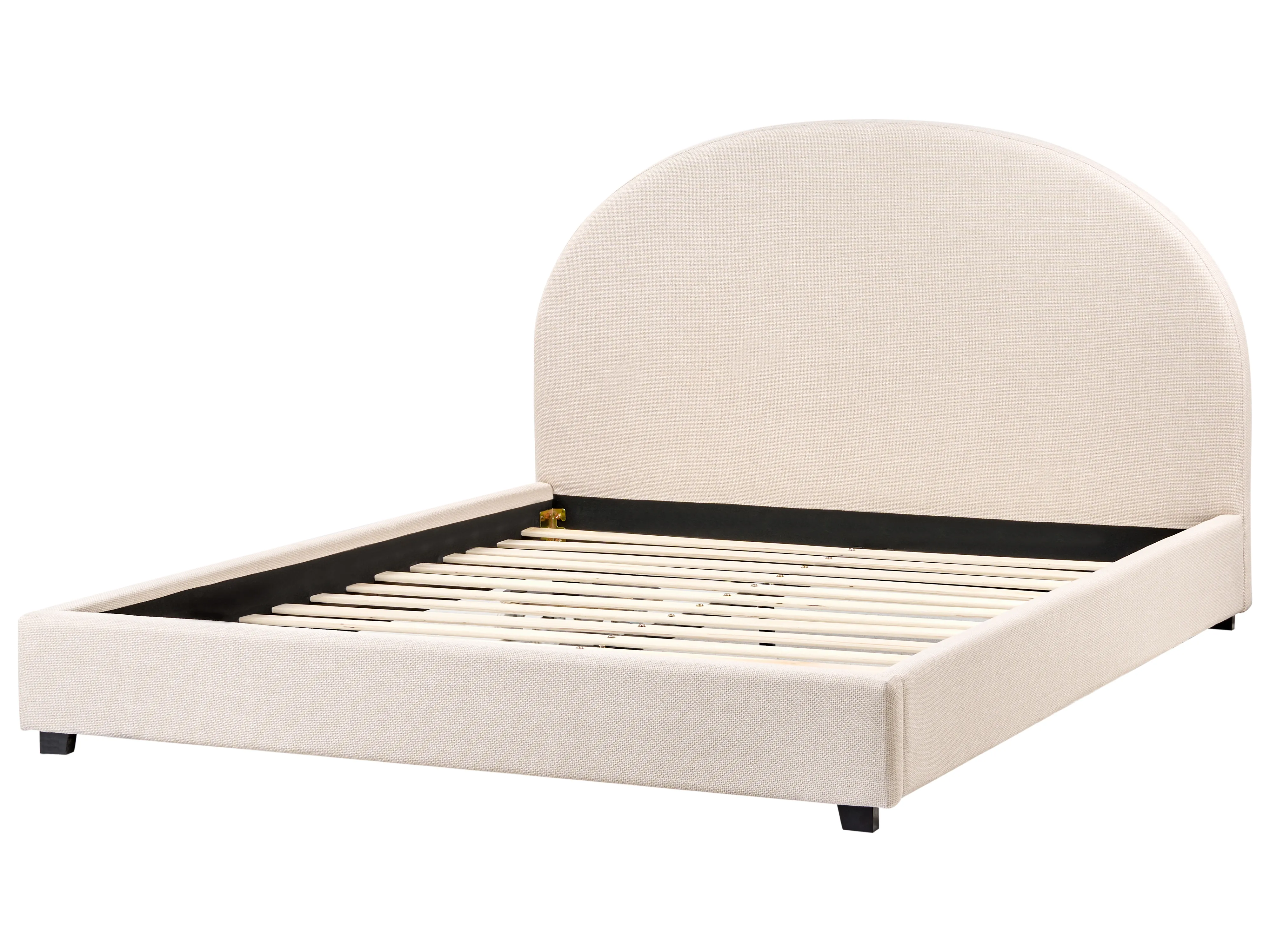Bed Stof VAUCLUSE 160 x 200 cm Lichtbeige