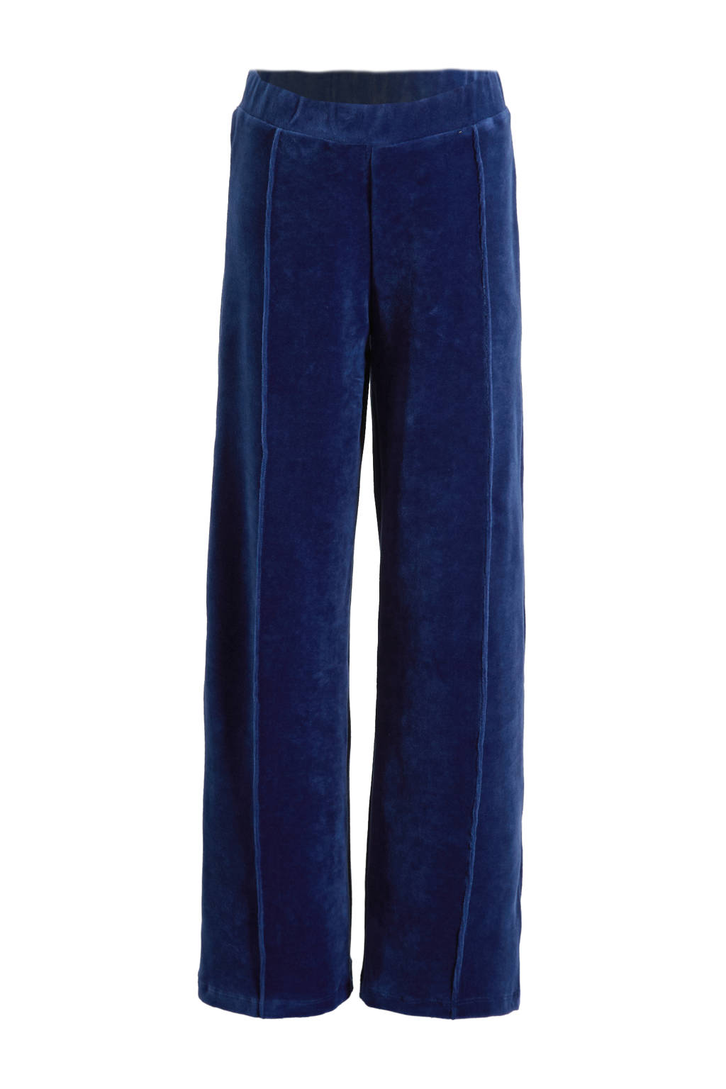 Orange Stars wide leg broek donkerblauw