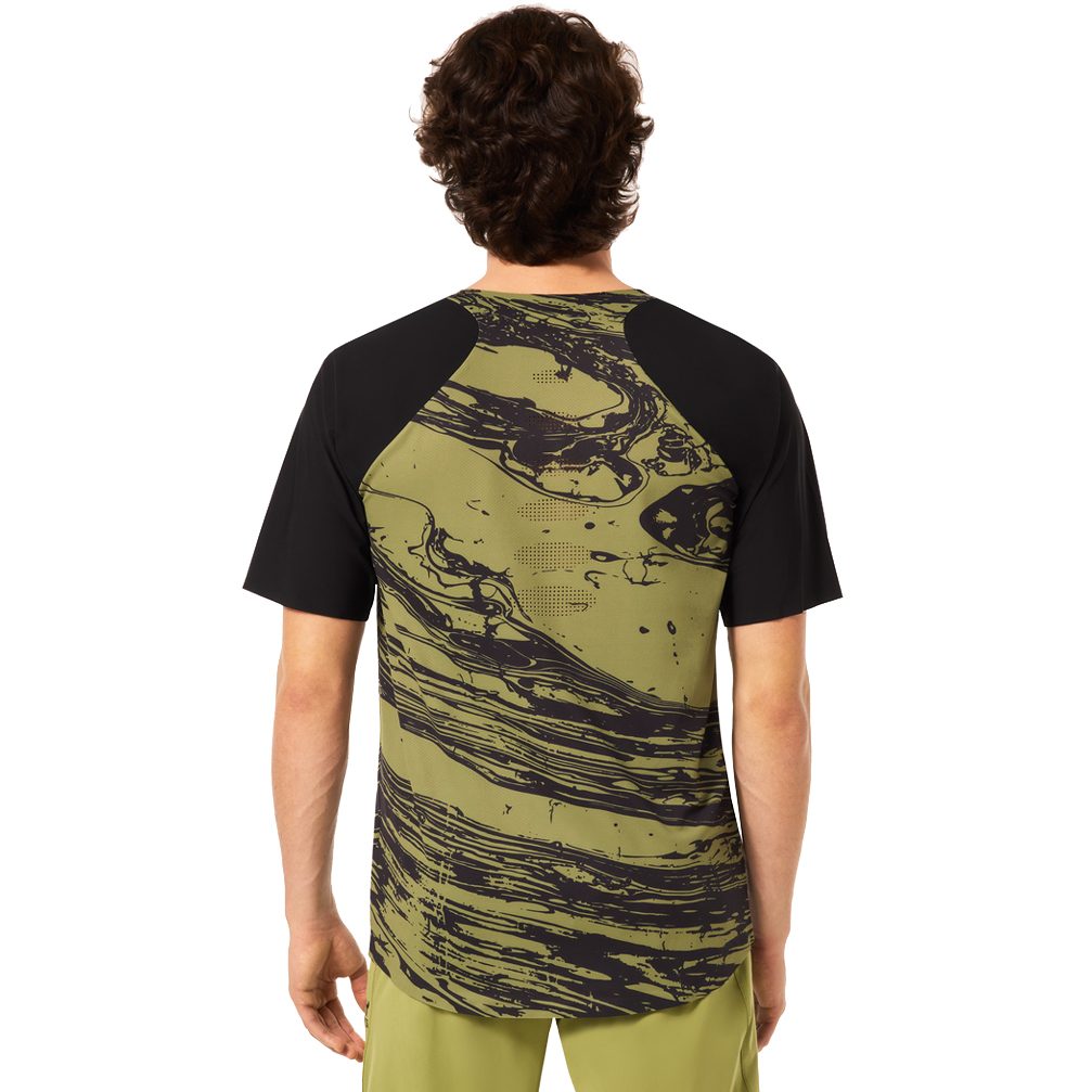 Oakley Seeker Airline Radtrikot Herren duality swirl green