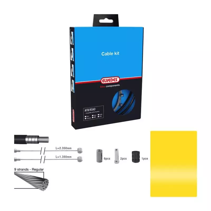 ELVEDES Kit complet Freins Basic Yellow