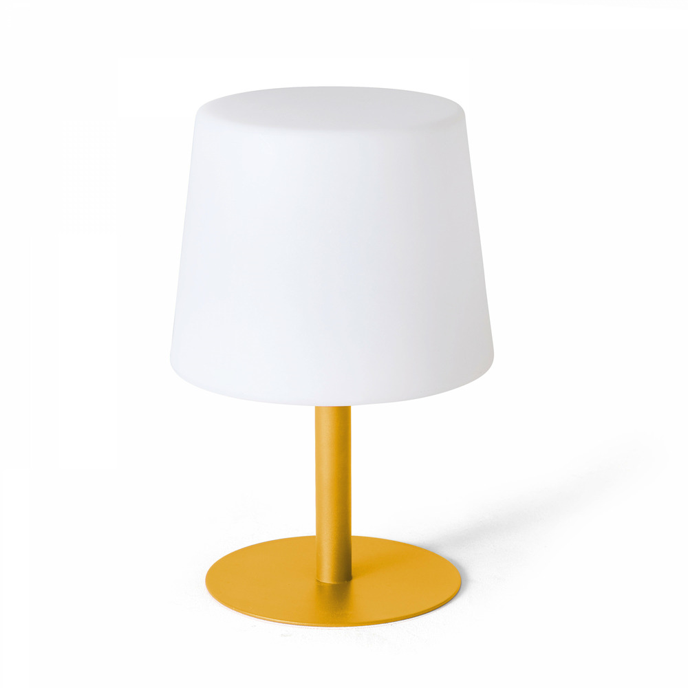 Mini lampe acier jaune