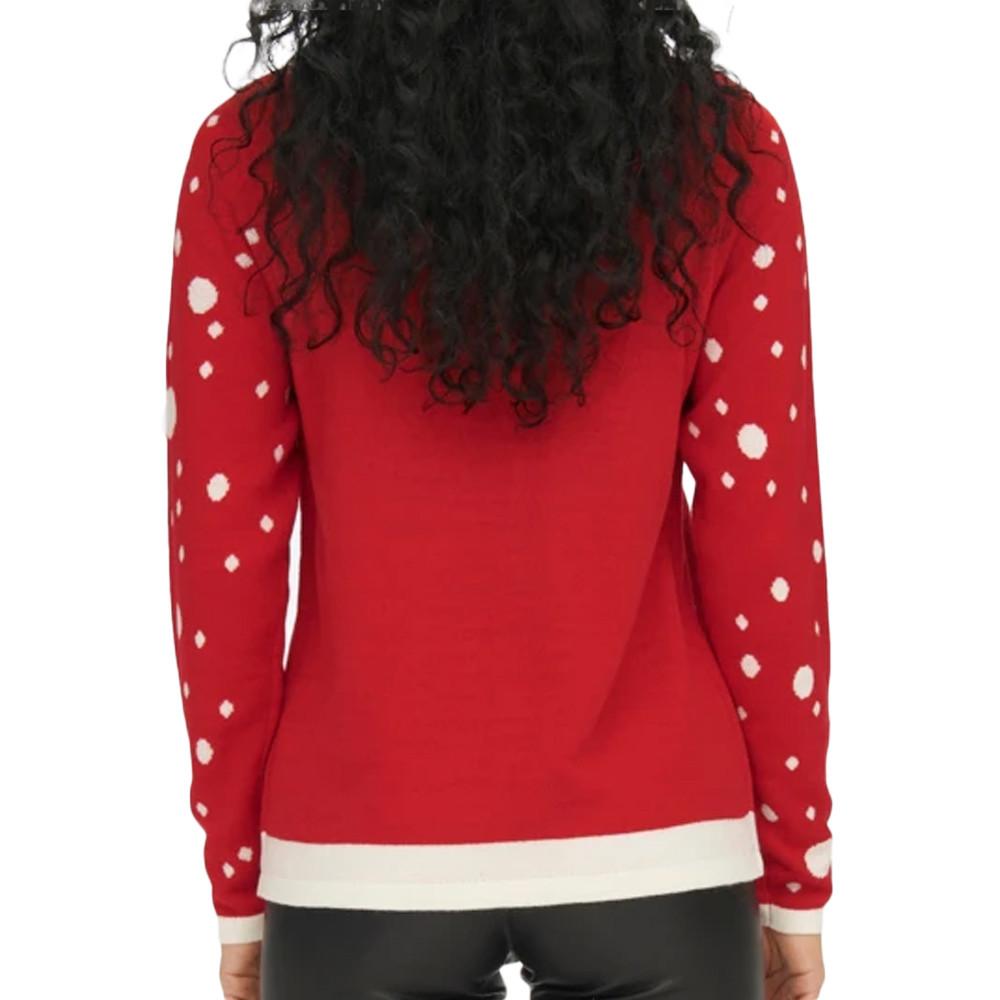 JDY Pull de Noël Rouge Femme JDY Lucia
