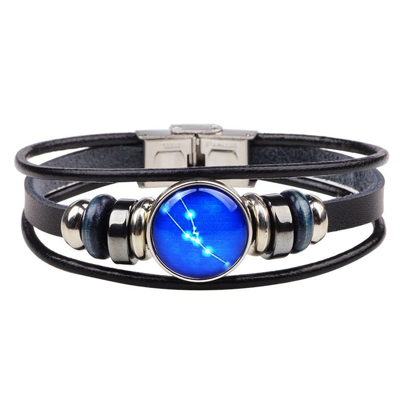 KINNO - Zodiac Echte Leren Armband