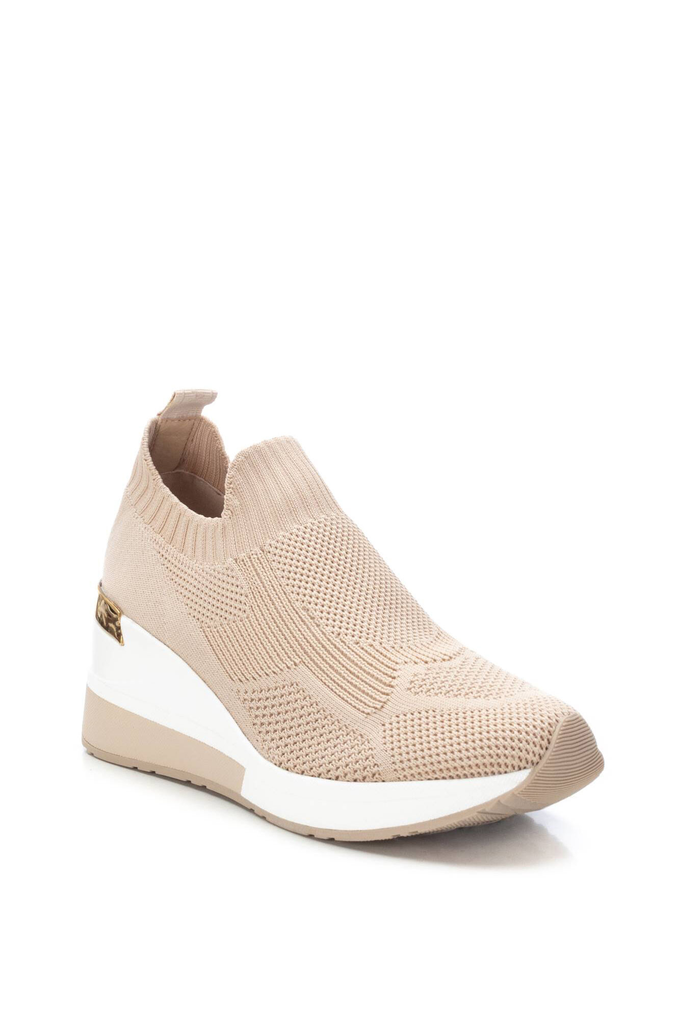 Sapato meia plataforma Xti - marrom