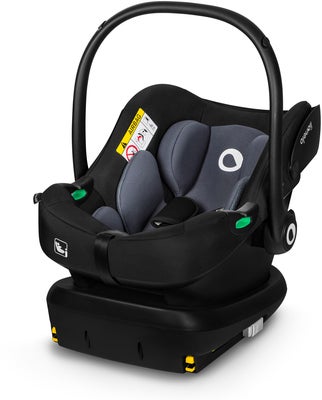 Lionelo Astrid i-Size Bilstol inkl. Base, Black/Grey