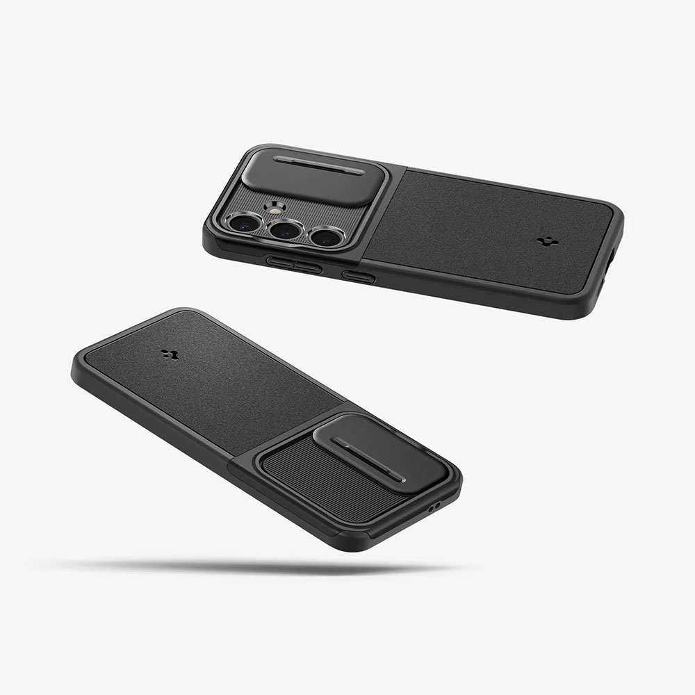Samsung Galaxy S24 Optik Armor Hybrid Case Hülle mit Cam-Slider (ACS07363) - Schwarz