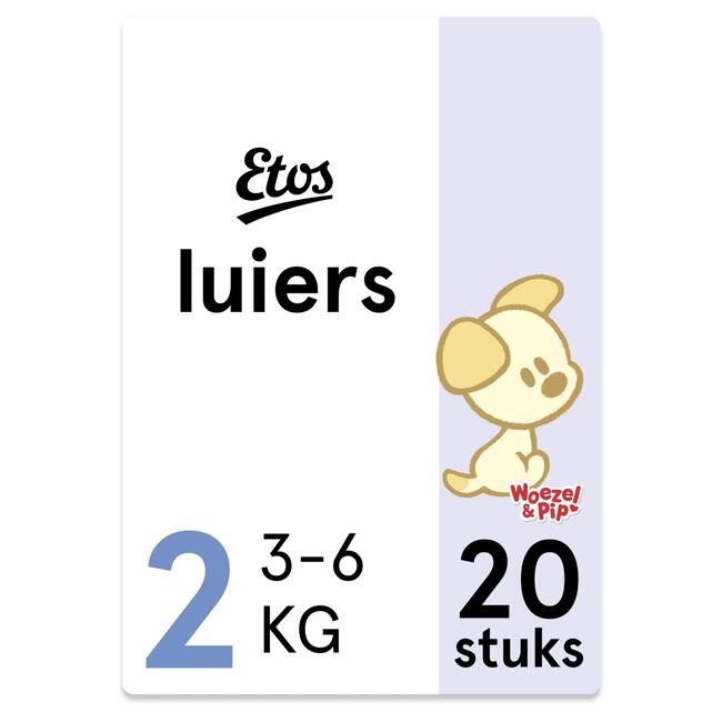 Etos Woezel & Pip Luier Mini Maat 2 3-6 kg 20 stuks