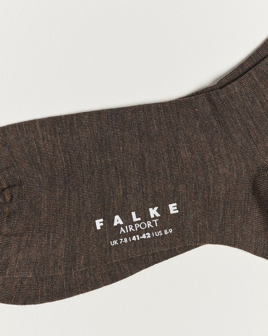 Falke Airport Socks Brown Melange