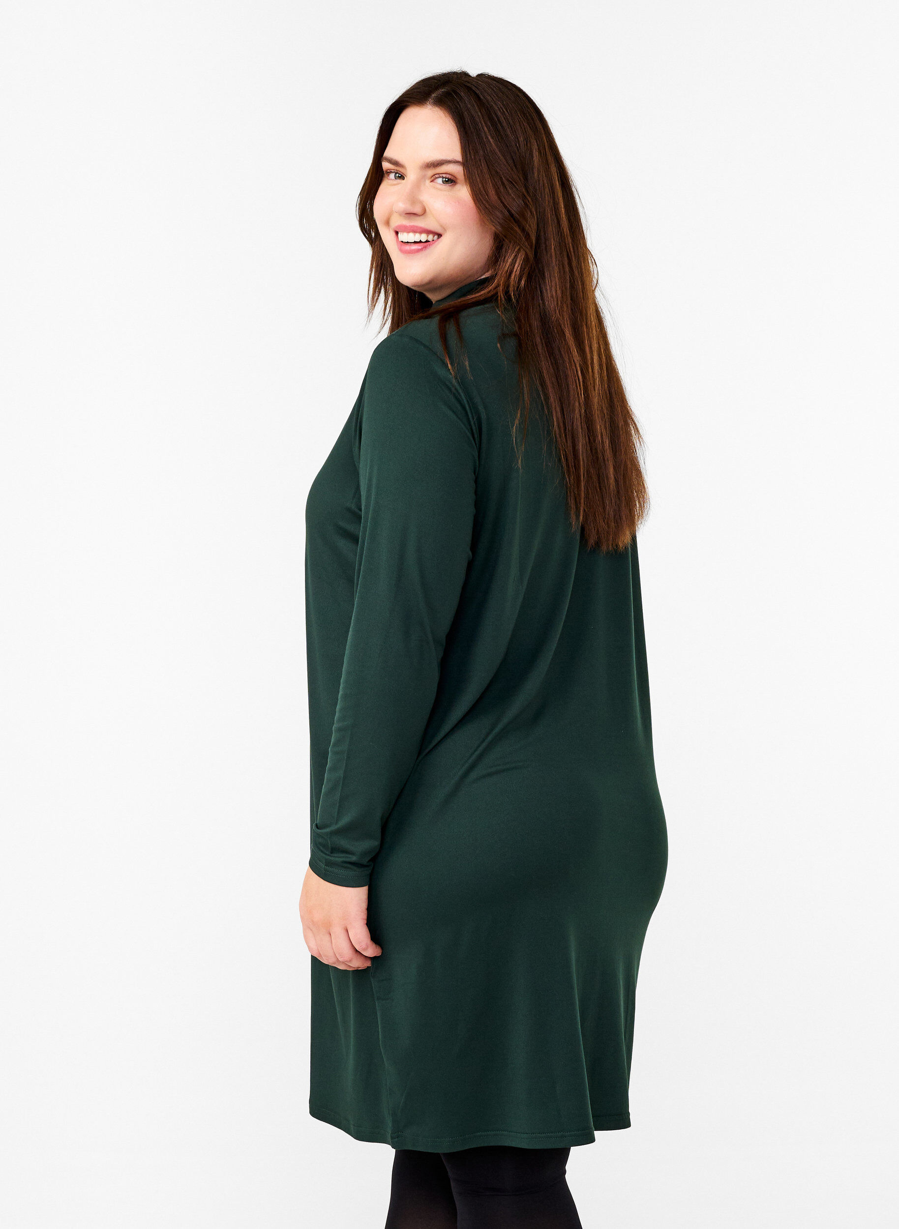 FLASH - Langærmet kjole med turtleneck
