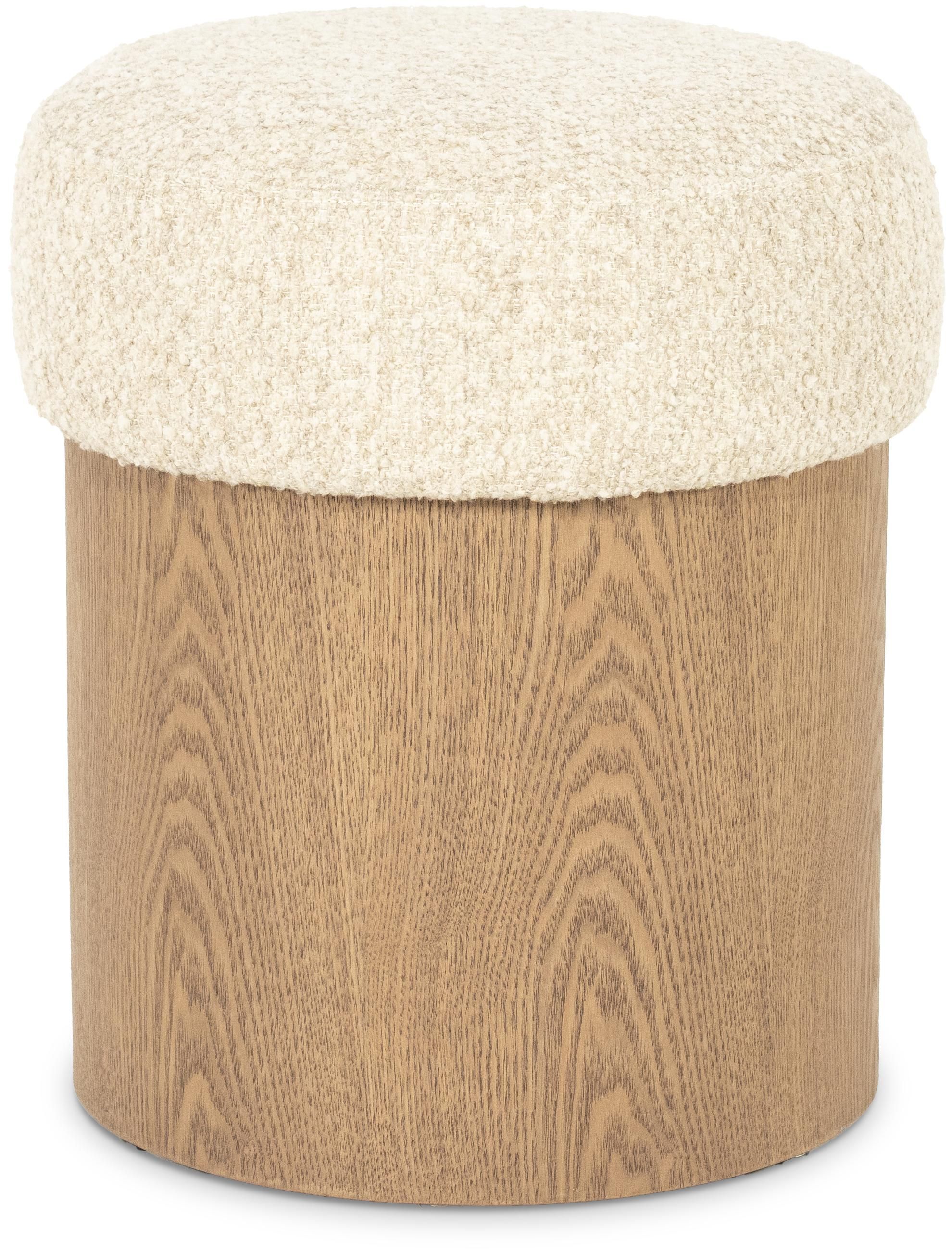 Poef Beige 96440 George ⌀39  x H46 cm