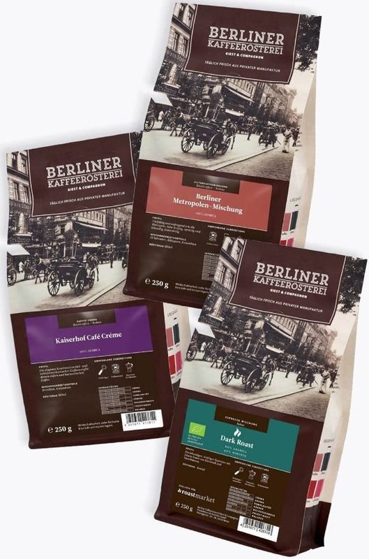 Berliner Kaffeerösterei exclusief proefpakket 750g
