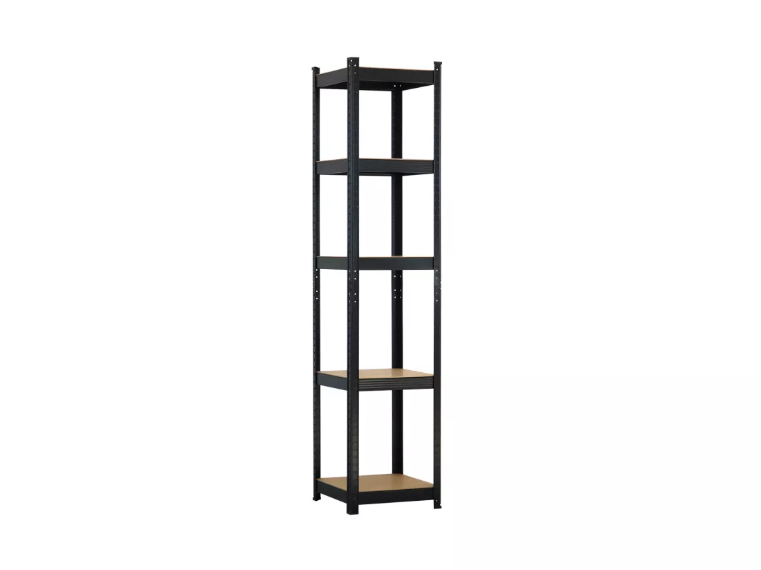 Bibliothèque modulaire avec 5 étagères réglables 180x40x40cm 175Kg 7house