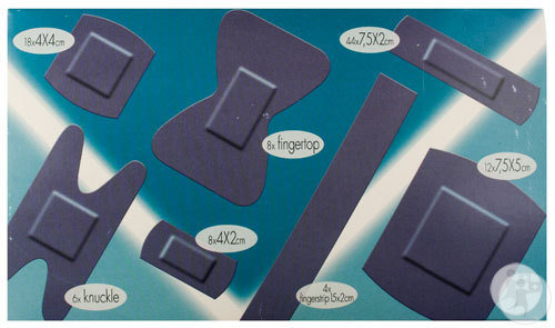 Bluezeno Pansements Détectables Assortiment 100 Pièces