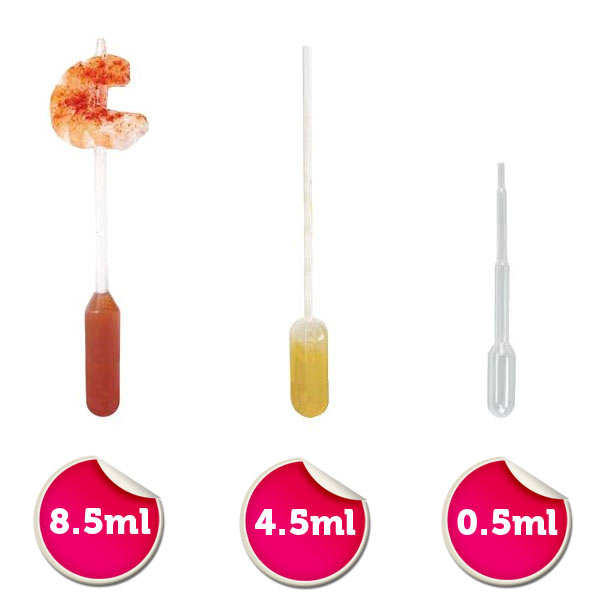 Micro pipettes de cuisine souples 0.5ml