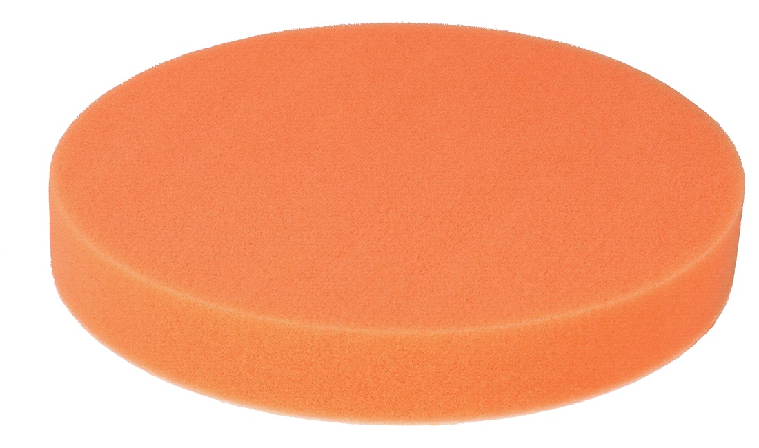 Polerrondel skum Orange hård 180 mm