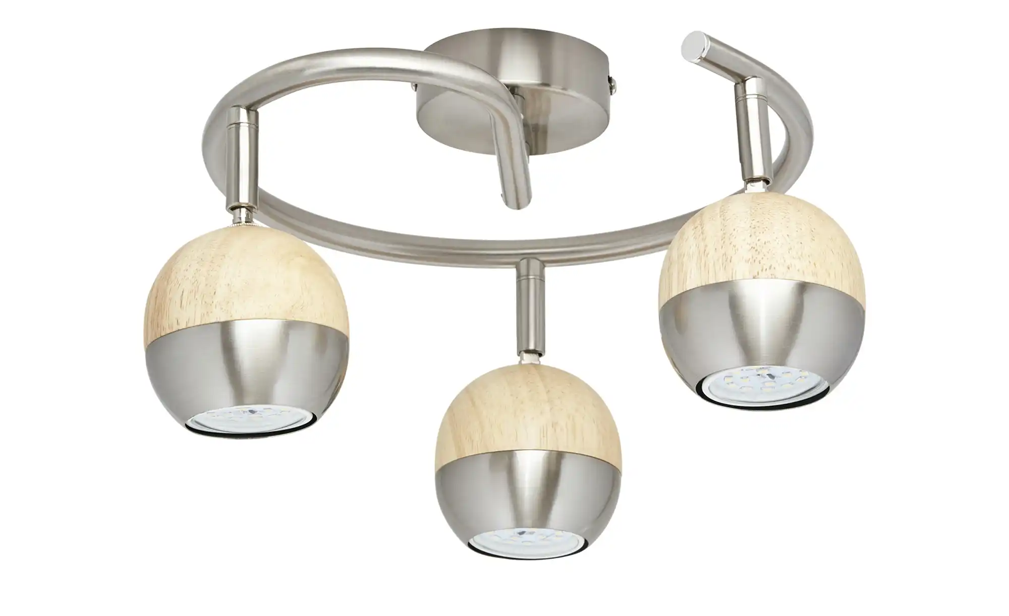 KHG LED-Spot, 3-flammig mit Holz