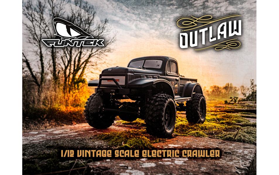 Scale Crawler CR12 Outlaw Schwarz, RTR, 1:12<br>4x4 Rock Crawler Pick-up
