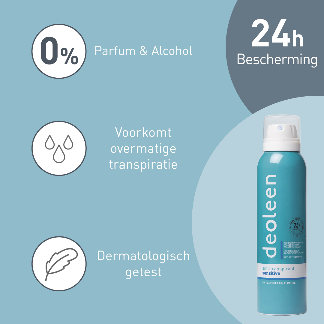 Deoleen Satin spray sensitive zonder alcohol (150 ml)