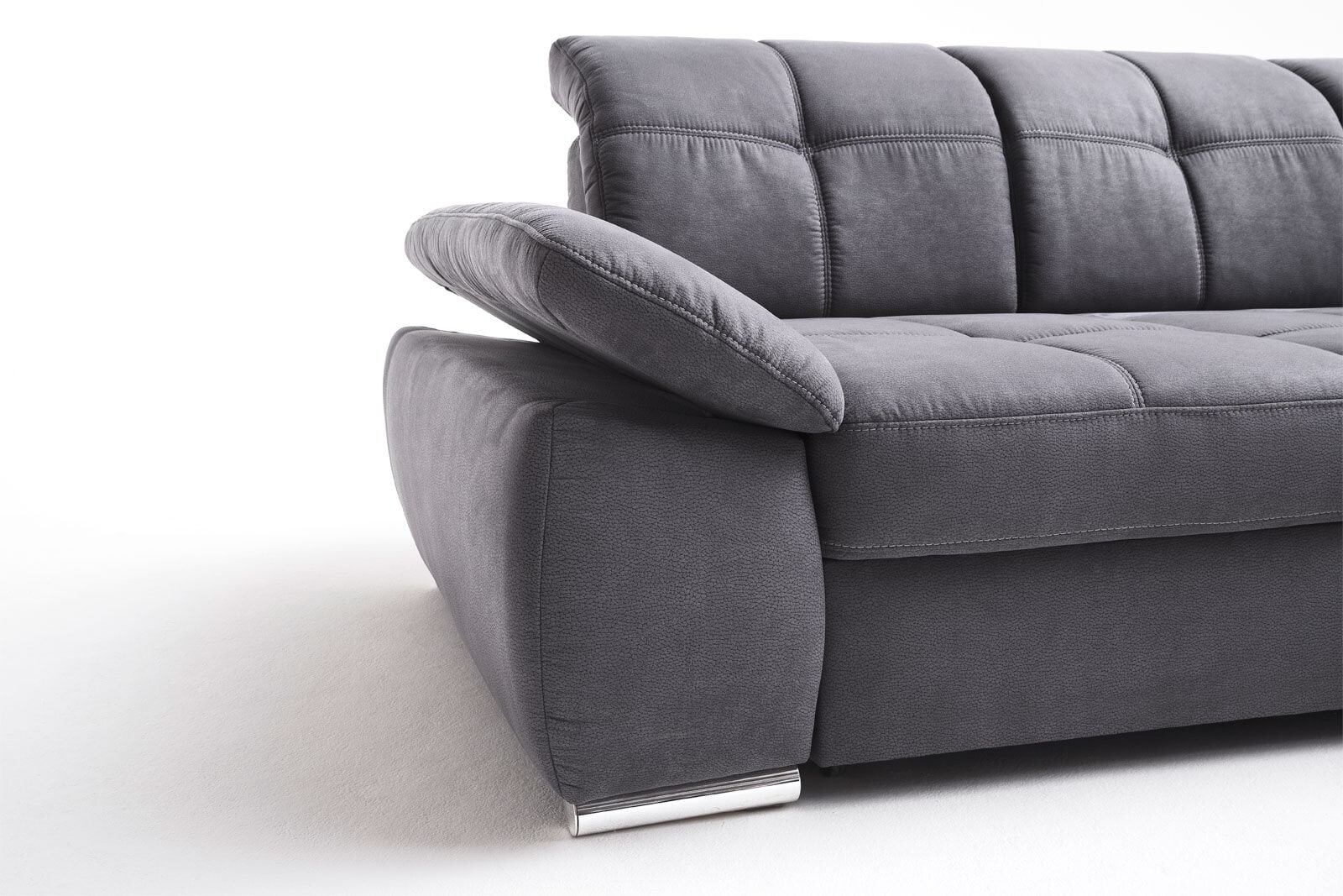 Ecksofa Miguel 303 x 249 cm grau