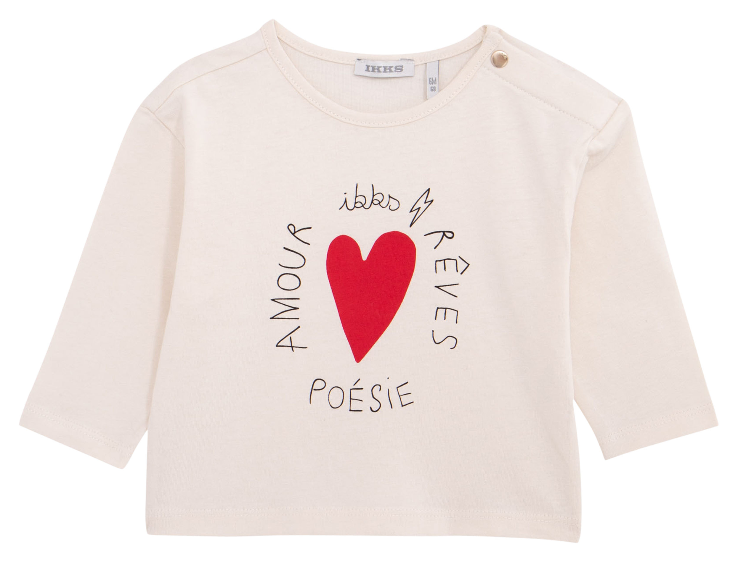 Tee-shirt col rond en coton | Blanc