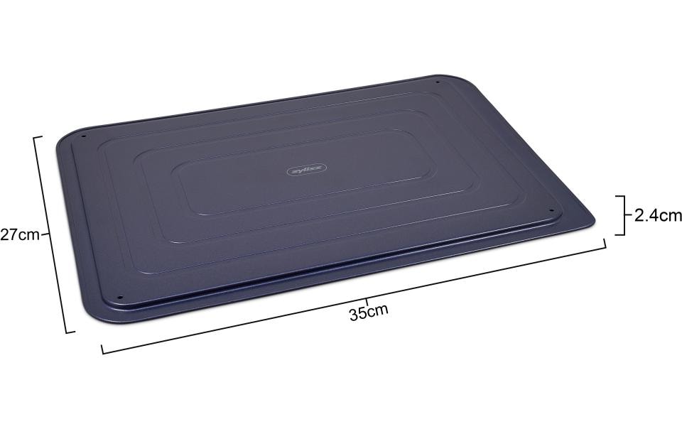 Backblech flach 35 cm x 27 cmAntihaftbeschichtetes Backblech