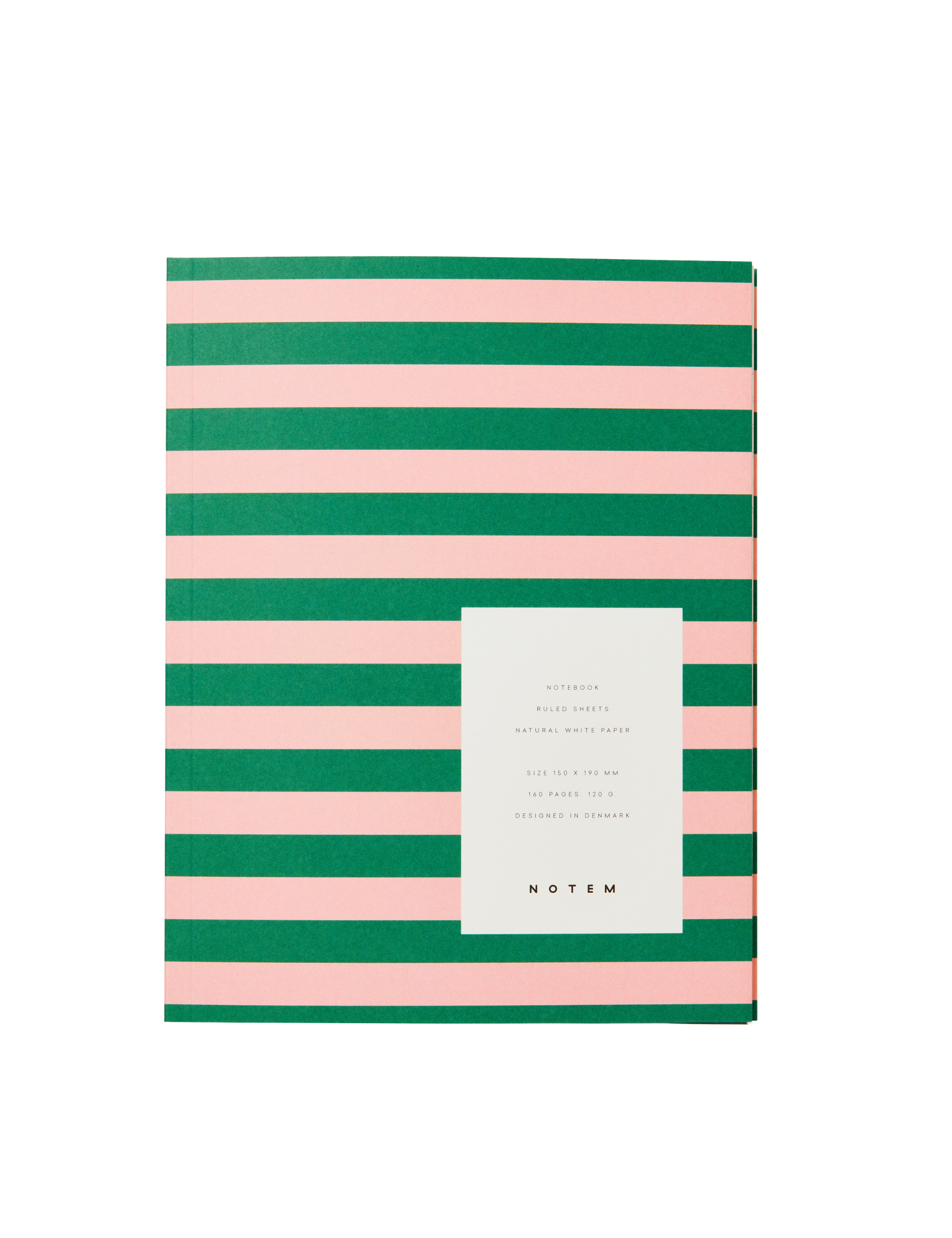 Notem  UMA Flat Lay notesbog, medium - Green & Rose