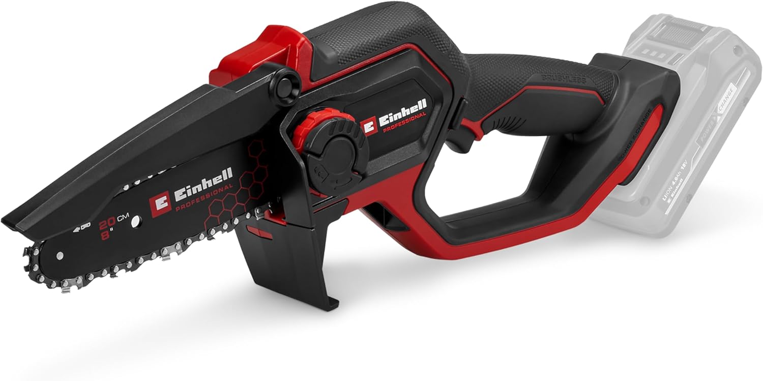 Einhell Professional Akku-Astkettensäge GP-PS 18/20 Li BL-Solo Power X-Change (18 V, 15 cm Schnittlänge, Brushless, 8 m/s Kettengeschwindigkeit, autom. Kettenschmierung, ohne Akku)