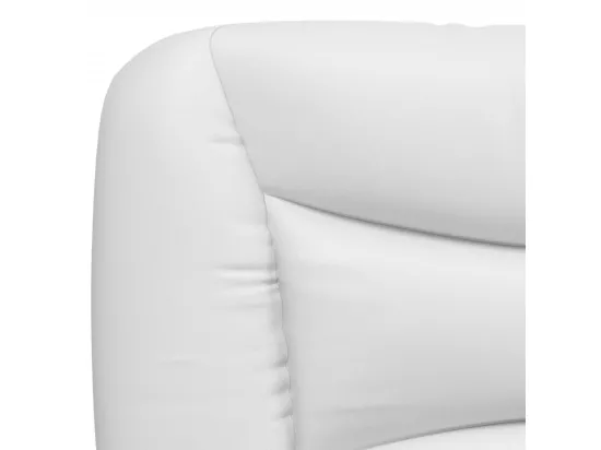 Coussin de tête de lit blanc 140 cm similicuir