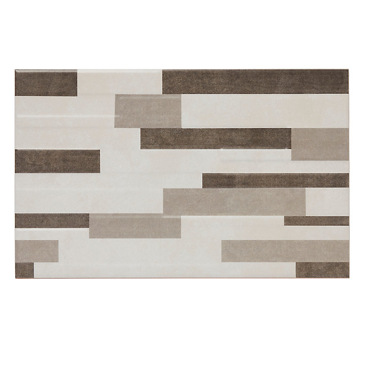 Carrelage mural décoratif 25x40 cm taupe