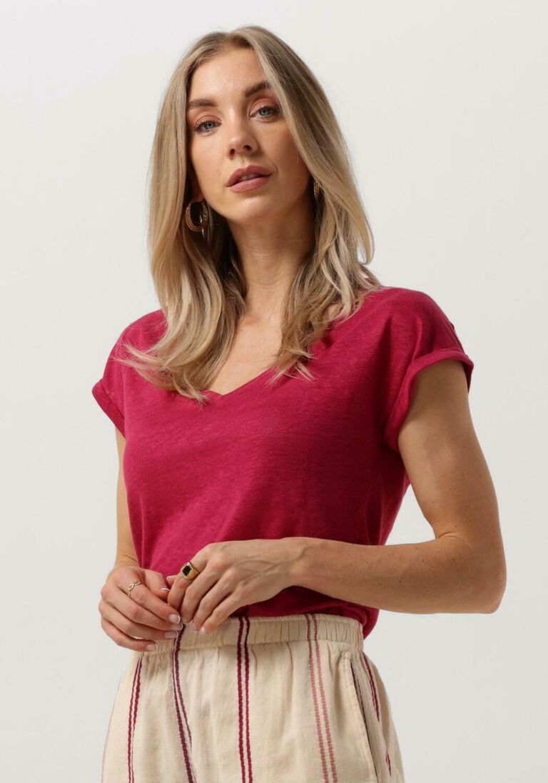 BY-BAR fuchsia by-bar top momi linen top
