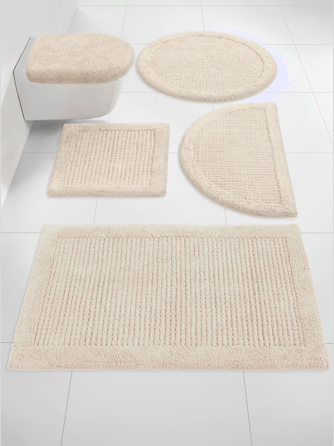 Tapis de bain en coton recyclé