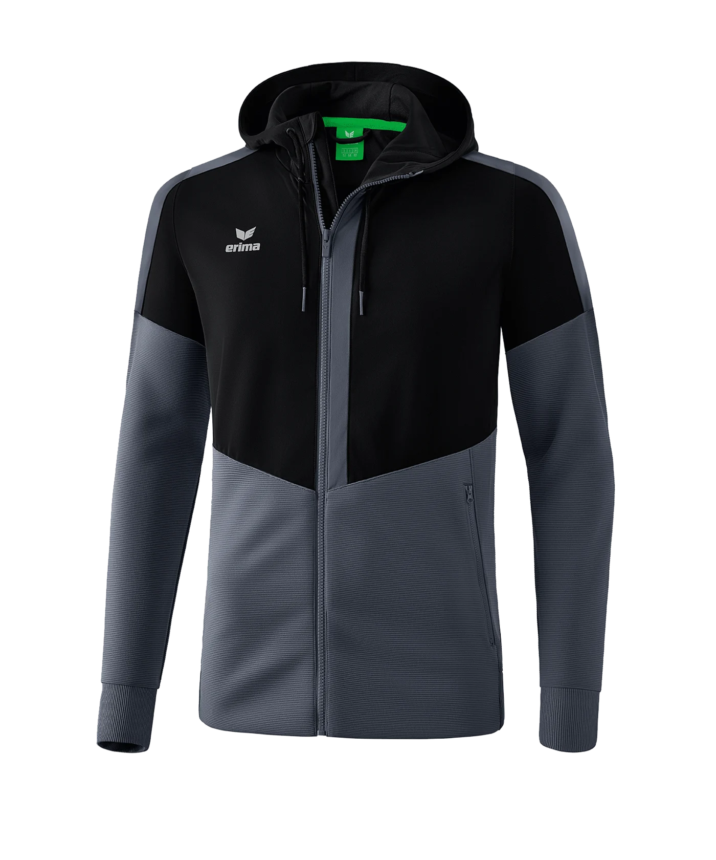 Erima Squad Kapuzen-Trainingsjacke Kids Schwarz