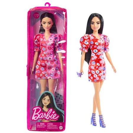 Barbie Fashionistas Puppe (Color Block Floral),für Kinder von 3 bis 8 Jahren