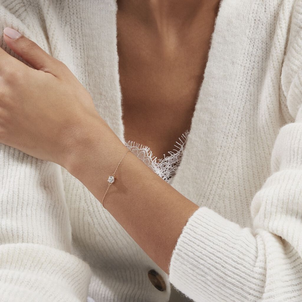 Bracelet Plaqué Or Jaune Nilay Oxyde De Zirconium