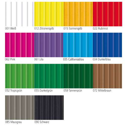 URSUS® farbige Bastellwellpappe, Sortiment
