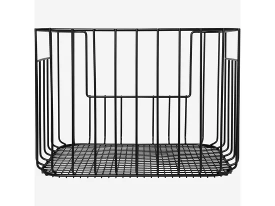 HABITAT - Panier de rangement en métal - Noir (Lot de 2) - Atela
