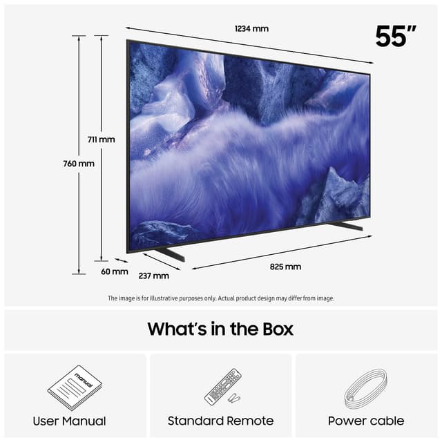 Samsung 55” QEF1 4K QLED Smart TV (2025)